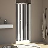 FORTE BR120001 Duschkabine, freistehend, reduzierbar, wendbar (60-80), Höhe 185...