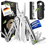TREKLINE Premium Multitool Werkzeug [rostfreier Edelstahl] Survival...
