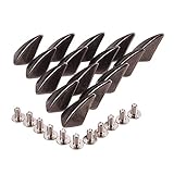 PandaHall 20 Sätze Gunmetal Shark Fin Form Spike Cone Studs Schraube Niet...