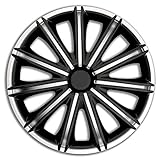AUTO-STYLE Satz Radzierblenden Nero 18-Zoll Silber/Schwarz