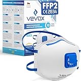 VEVOX® FFP2 Maske mit Ventil – 5er, 10er oder 20er Set – Staubmaske –...