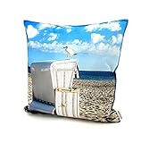heimtexland ® Outdoorkissen Bedruckt 45x45 Garten Lounge Dekokissen Outdoor...