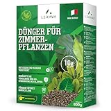 LERAVA® Dünger Zimmerpflanzen BIO - 800g - Grünpflanzendünger mit Eisen und...