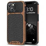 TENDLIN Kompatibel mit iPhone 14 Plus Hülle, Holz und Carbon Textur Design...
