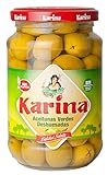 Karina Grüne Manzanilla-Oliven ohne Stein, Glas, 6er Pack (6 x 160 g)