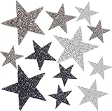 Sterne Aufbügelbilder zum Aufbügeln 12 Stk Stern Bügelbilder,Strass Sterne...