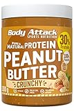 Body Attack Protein Peanut Butter, 1kg, Crunchy, Vegan, Natürliche...