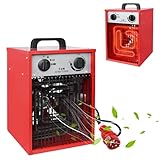 PEILU 5 kW Elektrische Heizgeräte Heizlüfter mit 4 Einstellbarer Heizstufen...