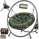 KESSER® Hängesessel mit Gestell Bali Hängeschaukel Hängestuhl bis 150kg für...