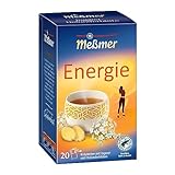 Meßmer ENERGIE, Ingwer-Holunderblüte, 20 Teebeutel, Vegan, Glutenfrei,...