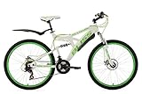 KS Cycling Mountainbike MTB Fully 26'' Bliss weiß-grün RH 47 cm