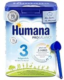 Humana 3 Folgemilch Vorteilspack - 750g mit 5 HMO, Natürliche Abwehrkräfte,...