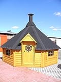 JUNIT GKF16501 16,5 m2 Grillkota, Fichte für ca. 16 Personen