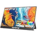 HGFRTEE Portable Monitor 15,6 Zoll, 1920x1080 FHD Tragbarer Monitor IPS...