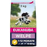 Eukanuba Welpenfutter mit frischem Huhn für mittelgroße Rassen, Premium...