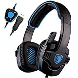 SADES SA901 7.1 Surround Sound Stereo Professionelle PC USB Gaming Headsets...