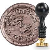 gravurART Personalisierter Siegestempl mit Initialen und Text - Design Leano -...