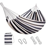 Brasilianische Hängematte mit Baumgurten – Baumwoll-Hängematten tragbare...