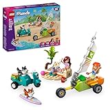 LEGO Friends Strandabenteuer mit Hunden, Bauspielzeug für Mädchen ab 6 Jahren,...