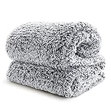 BEDSURE Decke Sofa Kuscheldecke Flauschig Grau - Warm Sherpa Sofaüberwurf...