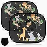 2 Stück Sonnenschutz Auto Baby mit UV Schutz, Sonnenblende Auto Kinder 45x36.5...