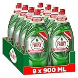 Fairy Ultra Konzentrat Original Handgeschirrspülmittel 8x900ml mit effektiver...