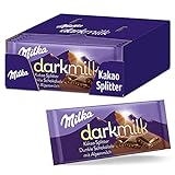 Milka Dark Milk Kakao Splitter 25 x 85g, Zartschmelzende Alpenmilch Schokolade...