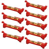 9 Stück Schnurwasserwaage, 75mm Richtschnur, Rot Wasserwaage Schnuur,...