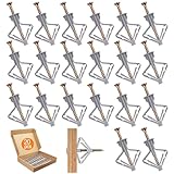 20 Stück Gipskartondübel mit 20 Stück Schrauben, Butterfly Hohlraumdübel...