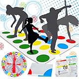 Twister Spiel für Kinder & Erwachsen, Bodenspiel mit Spielmatte, Outdoor Spiele...