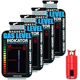 YBEATY 4 Stück Magnetische Füllstandsanzeige Gasstand Füllstandsanzeige...