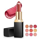 METINFUS Lippenstift Metallic Glanz Finish,Feuchtigkeits Glanz...