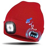 Kaishengyuan Bluetooth Music Mütze, Wintermütze mit Licht, 4 LED Beanie Hut...