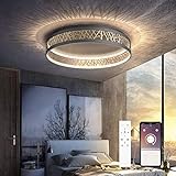LED Deckenleuchte Mit Fernbedienung und App-Steuerung Dimmbar Schlafzimmer...