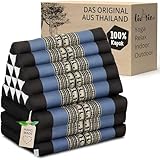 livasia Thaikissen 3 Auflagen extrahoch - 185x55x8cm - Dreieckskissen mit...