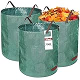 3X 300L Gartensack Gartenabfallsack extra stabil – Wiederverwendbare...