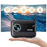 【Elektrischer Fokus】Mini Beamer, Full HD 1080P Beamer, 8500 Lumen TOPTRO 5G...