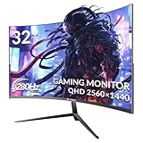 CRUA 32 Zoll Curved Ultrawide Gaming Monitor, 2K QHD(2560x1440), 280Hz,1ms,...