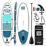 TIGERXBANG Aufblasbare SUP Boards Stand Up Paddleboarding 305x80x15cm mit...