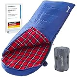 skandika Dundee Decken-Schlafsack, Luxus-Qualität, Baumwolle/Flanell...