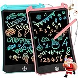 2 Stück LCD Schreibtafel Kinder, RaceGT Schreibtafel Kinder, 8,5 Zoll Maltafel Zaubertafel, Umweltfreundlich Heller Bunten Schrift Pad, Geschenke Spielzeug für 3 4 5 6 Jahre alte Jungen und Mädchen