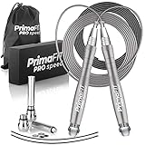 PrimaFIT Springseil Erwachsene Fitness Pro Speed Jump Rope 3m Seilspringen...