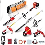 BU-KO 52cc Motorsense Gartengerät mit großer Reichweite: Benzin-Strimmer und...