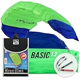 Wolkenstürmer® Paraflex Basic Lenkmatte 1.2 (grün) - Kleiner Kite für Kinder...