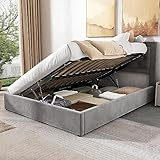 Jovify Boxspringbett 140x200 mit Bettkasten, Polsterbett Doppelbett mit Stauraum...