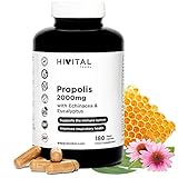 Propolis 2000 mg. 180 vegane Kapseln für 6 Monate. Propolis-Extrakte mit 10%...