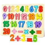 Zahlen Kinder Puzzle, Wooden Number Puzzles Spiele, Bunte Holz Puzzle Mit Zahlen...