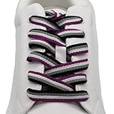 Pride Schnürsenkel | 120cm 1 Paar (Asexuell, gewebt)