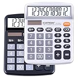 CATIGA Tischrechner 12-stelliger mit großem LCD-Display, sensitiven Tasten,...