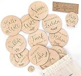 Holz Meilensteinkarten Baby auf Deutsch-30 Wichtigen Momente auf Ausgewähltes...